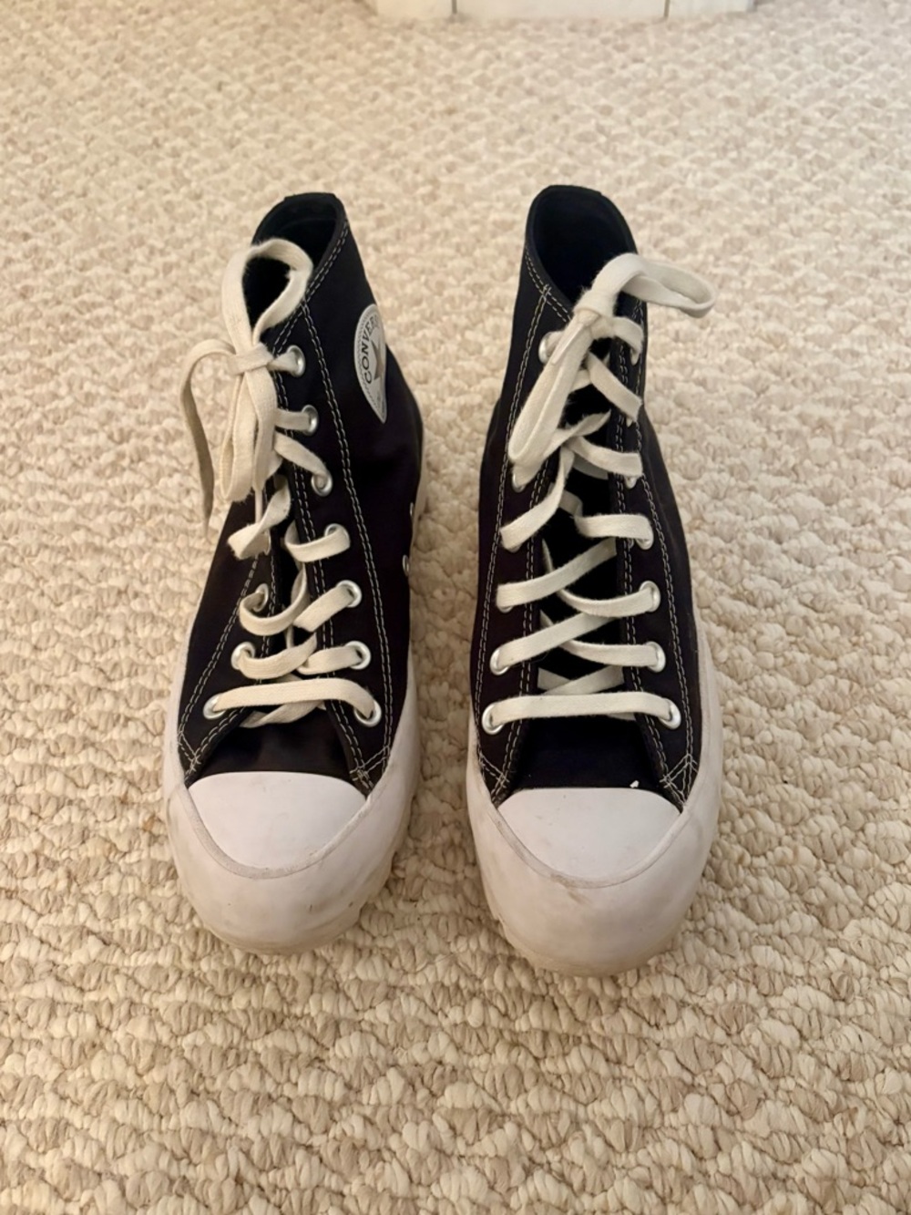 Converse Black and White High-Top Sneakers